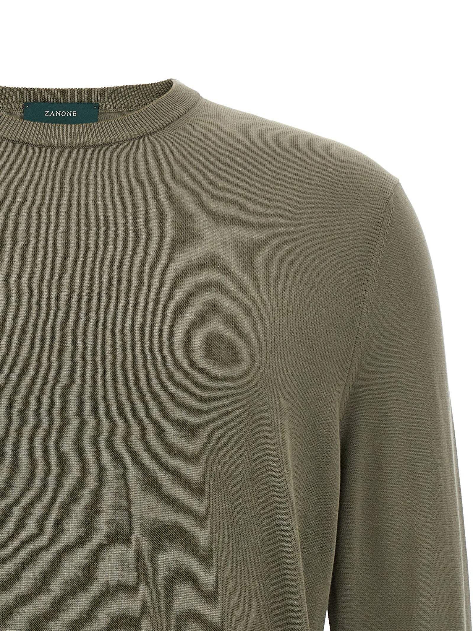 ZANONE Bicolor Cotton Cardigan
