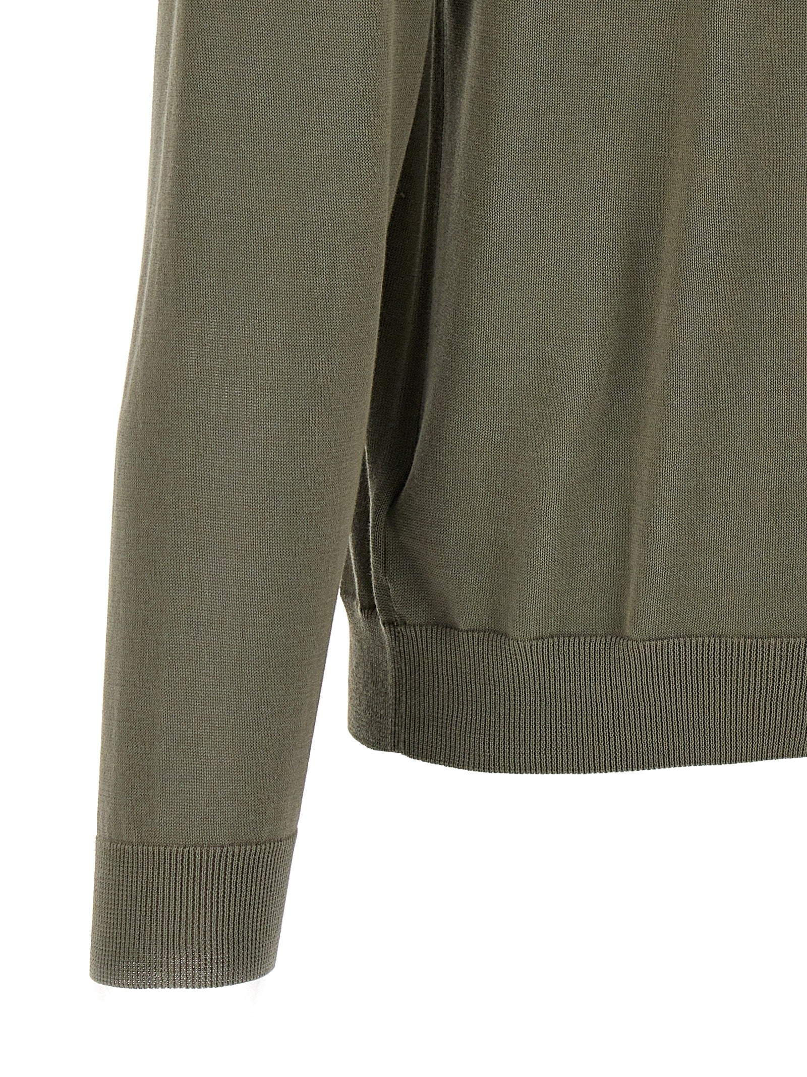 ZANONE Bicolor Cotton Cardigan