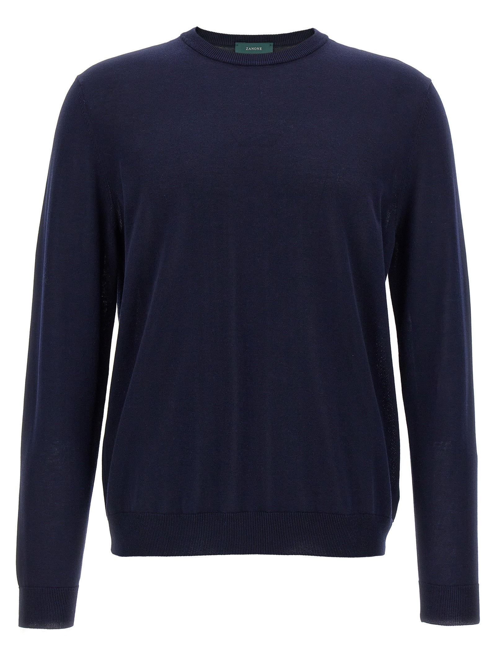 ZANONE Blue Cotton Cardigan