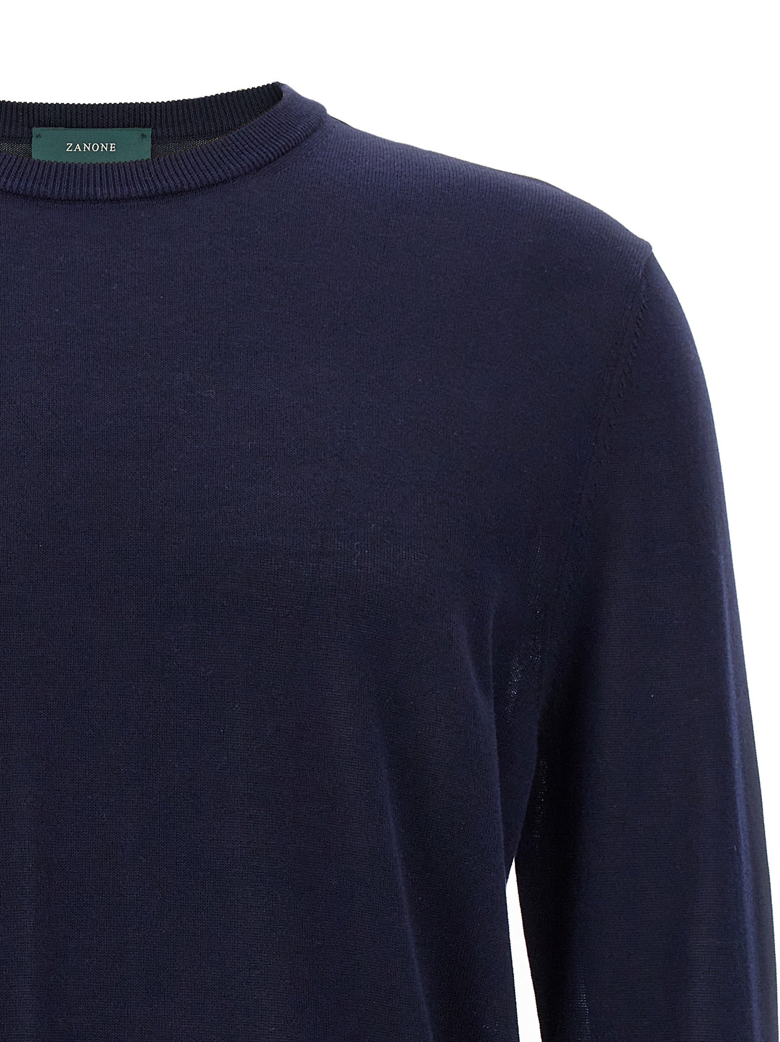 ZANONE Blue Cotton Cardigan