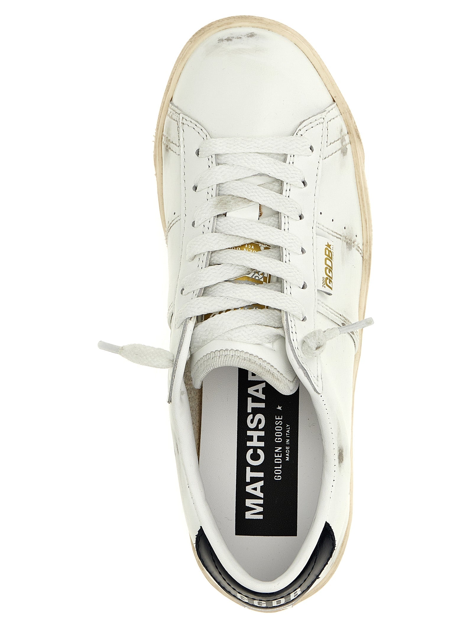 Golden Goose Blue Cowhide Low Top Sneakers