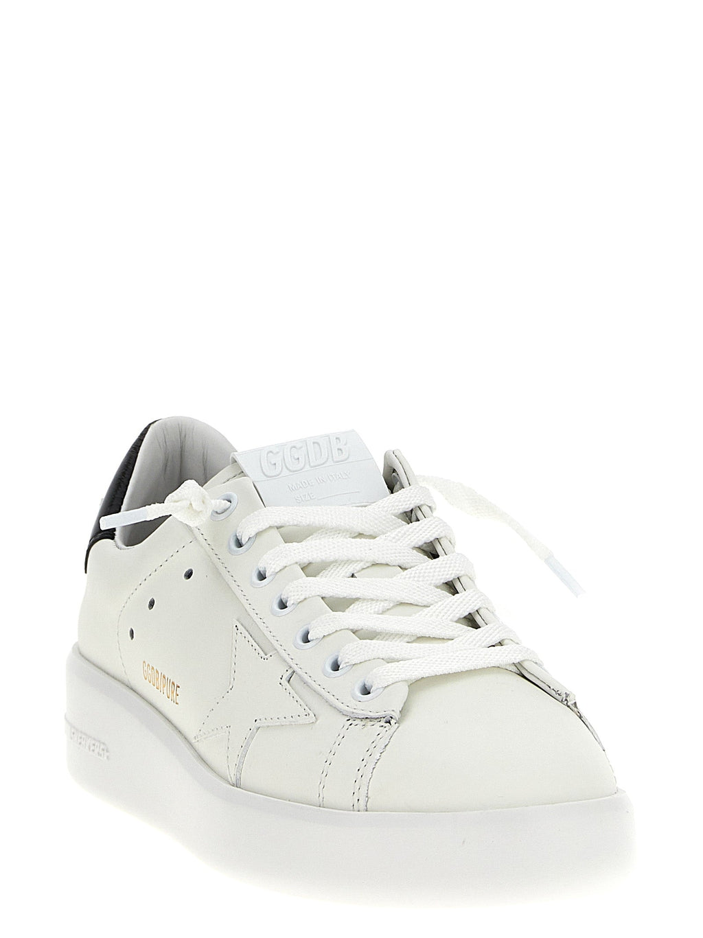 Golden Goose Black Cowhide Low Top Sneakers