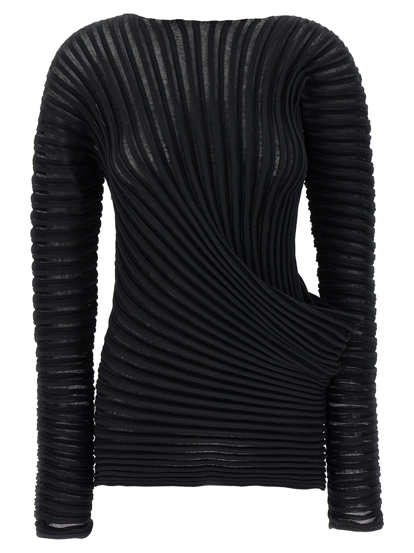 Issey Miyake Black Polyester Shirt
