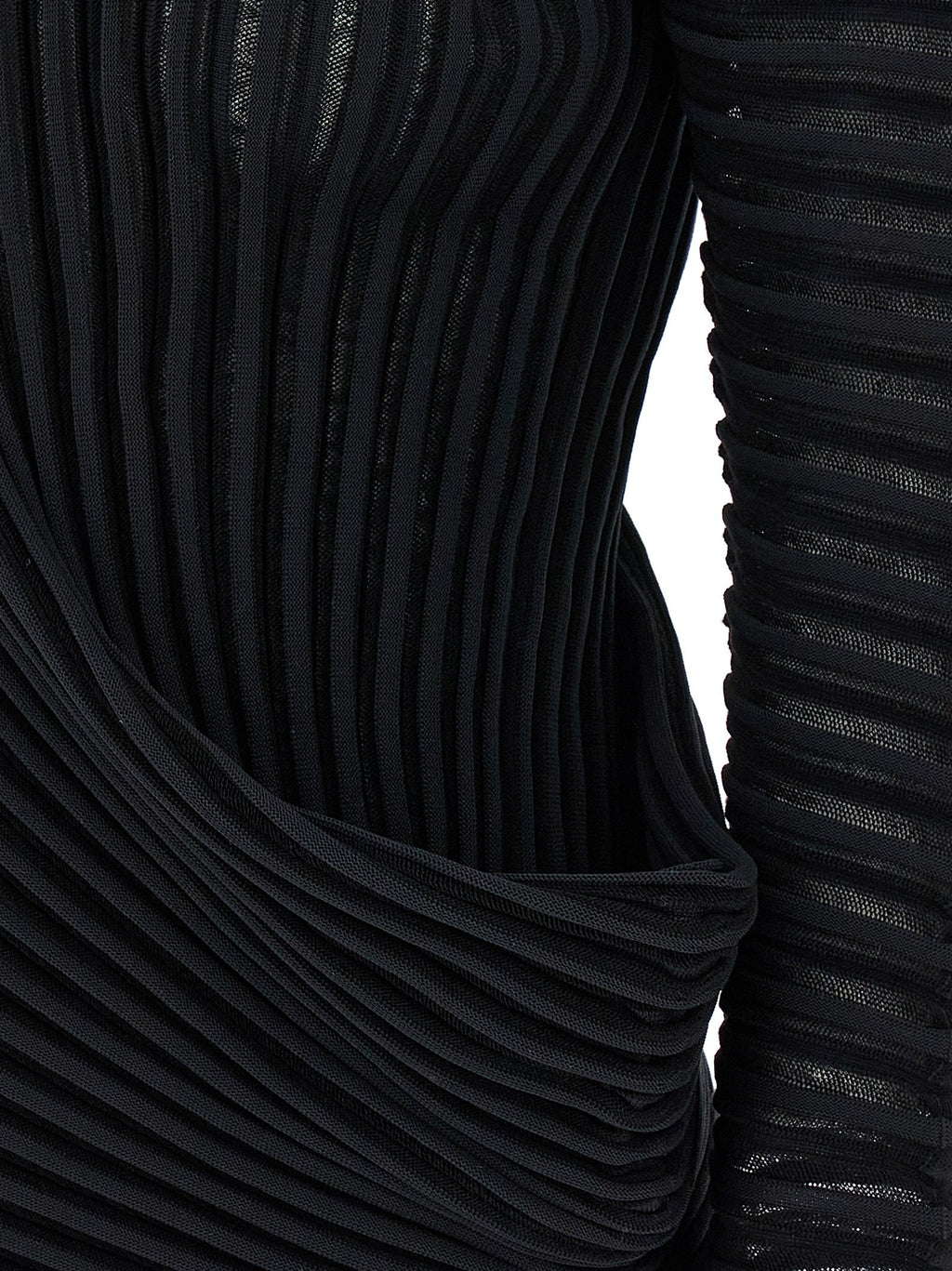 Issey Miyake Black Polyester Shirt