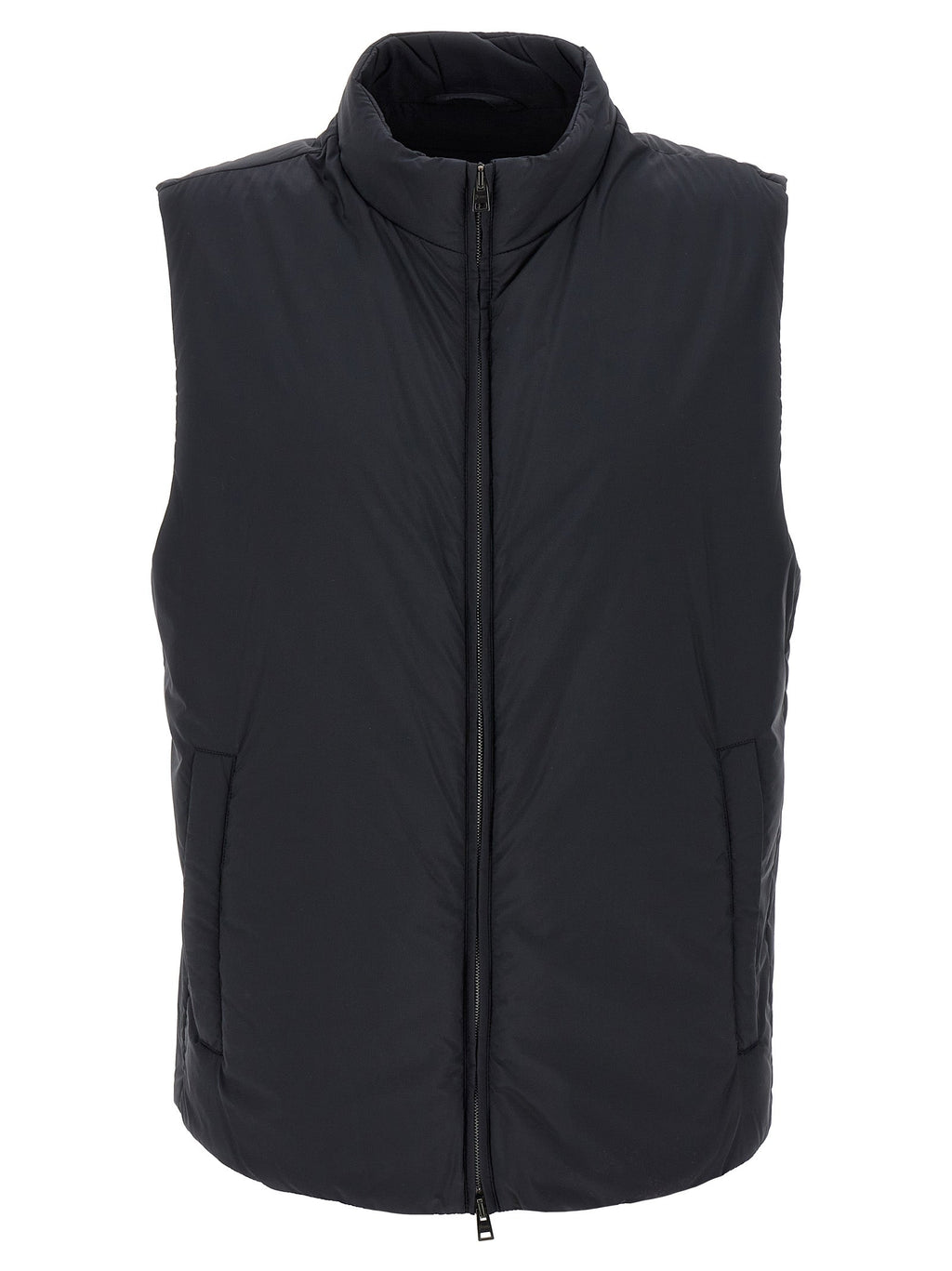 Herno Black Polyamide Sleeveless Jacket