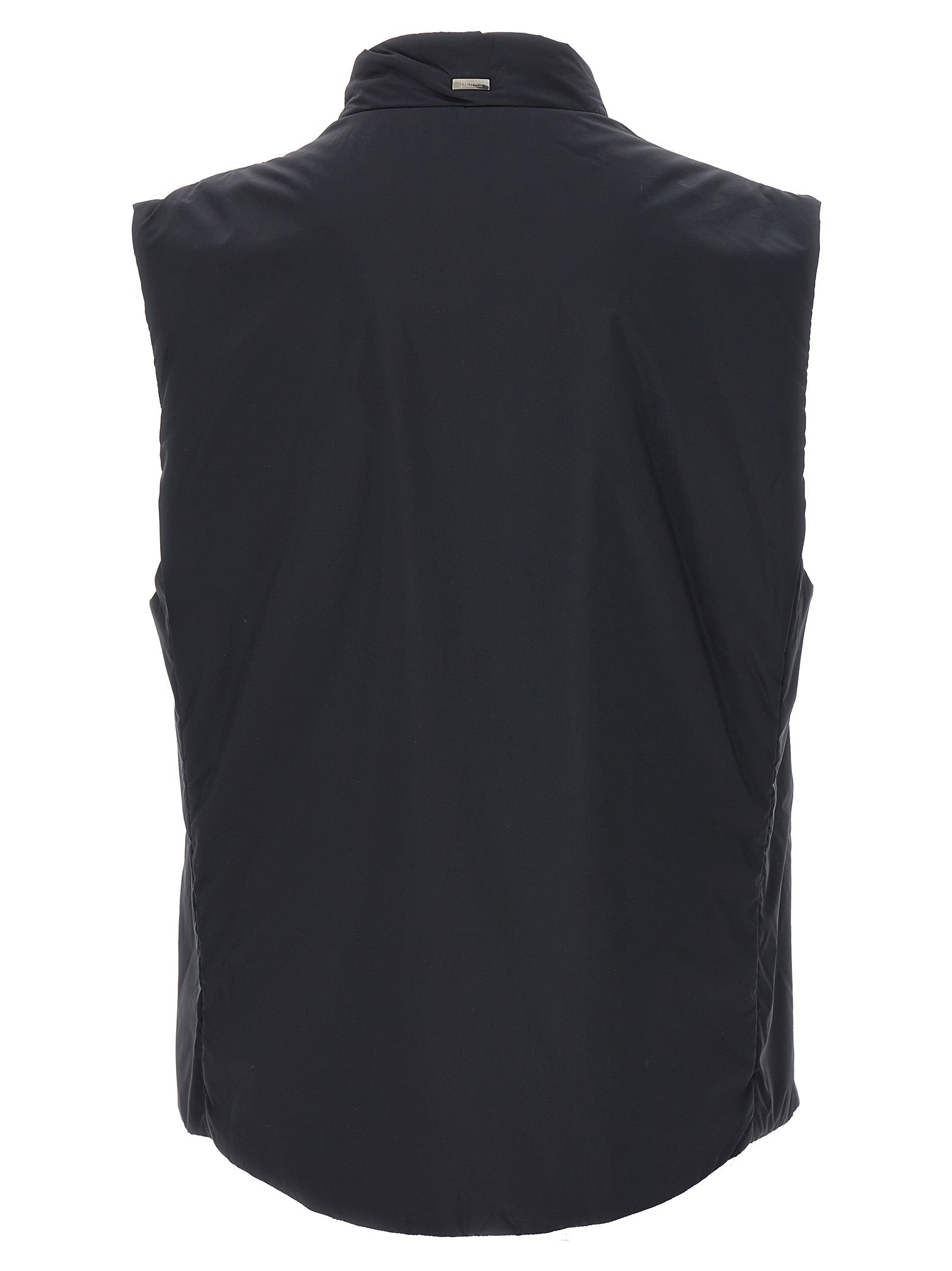Herno Black Polyamide Sleeveless Jacket