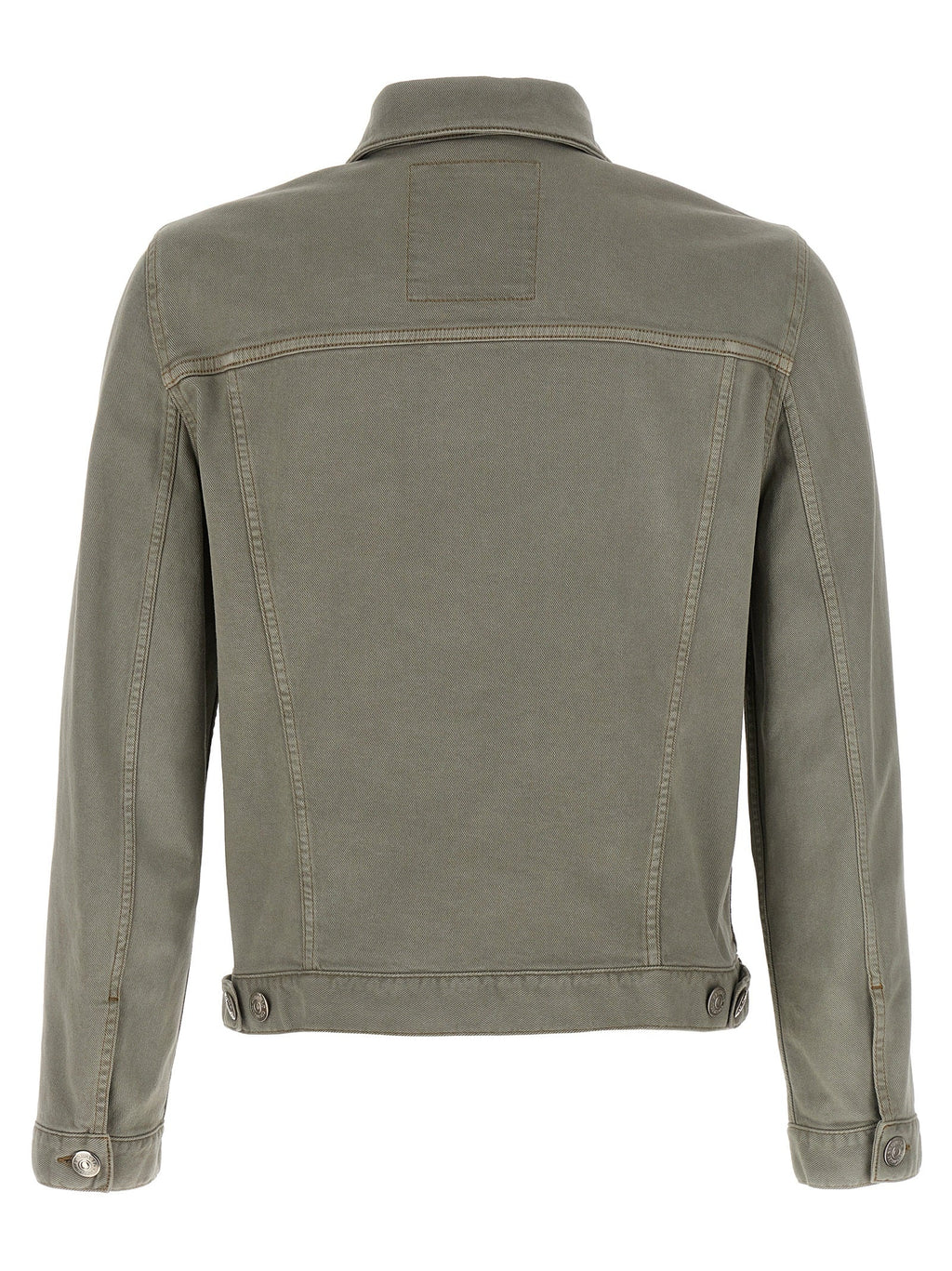 Brunello Cucinelli Gray Cotton Denim Jacket