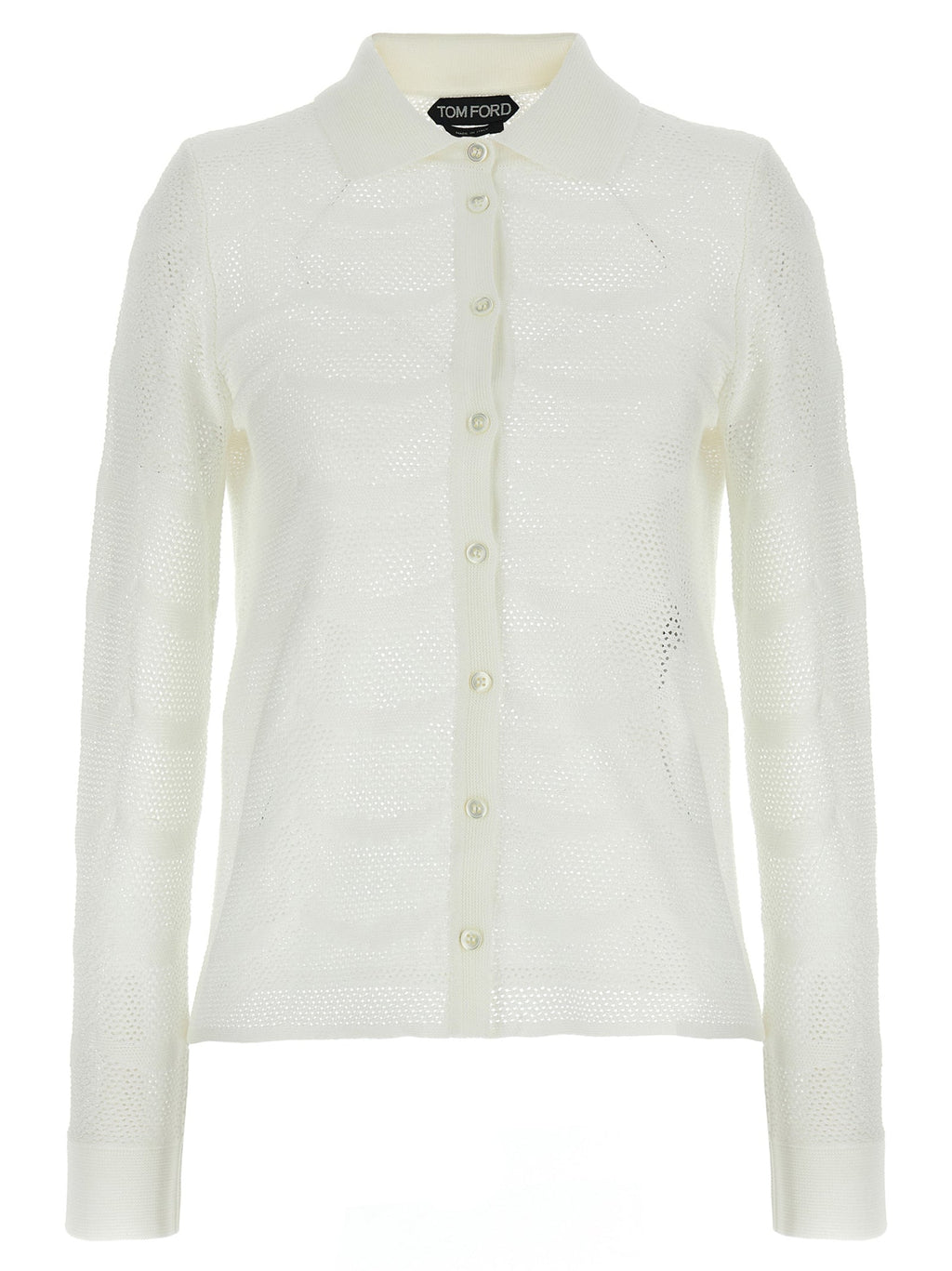 Tom Ford White Cotton Cardigan