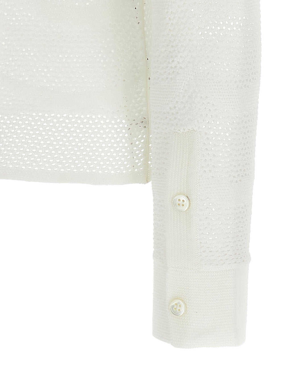 Tom Ford White Cotton Cardigan