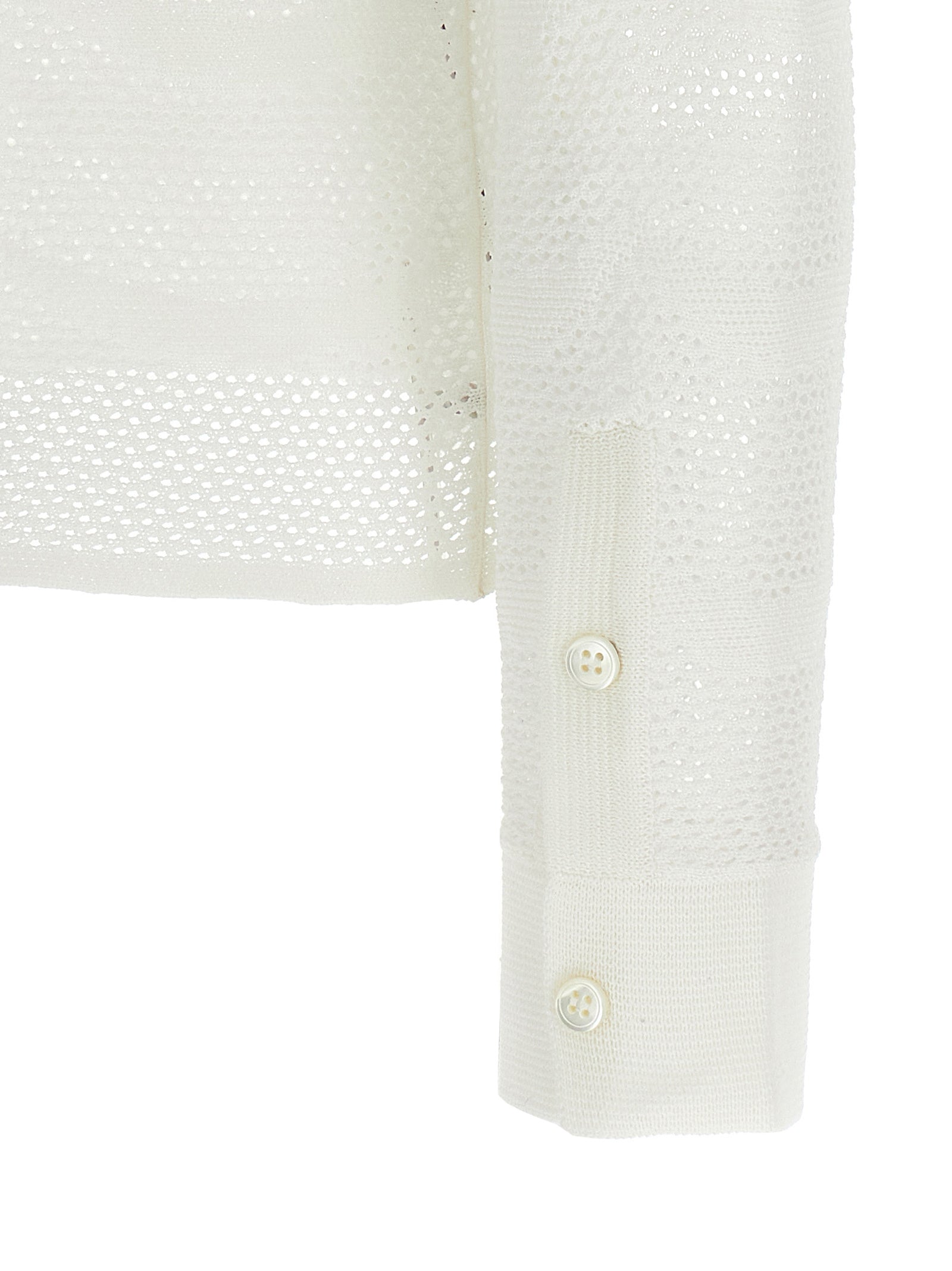 Tom Ford White Cotton Cardigan