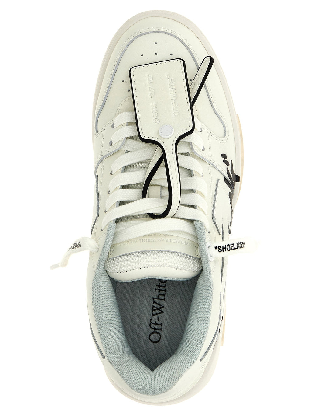 Off-White Bicolor Bovine Leather Low Top Sneakers