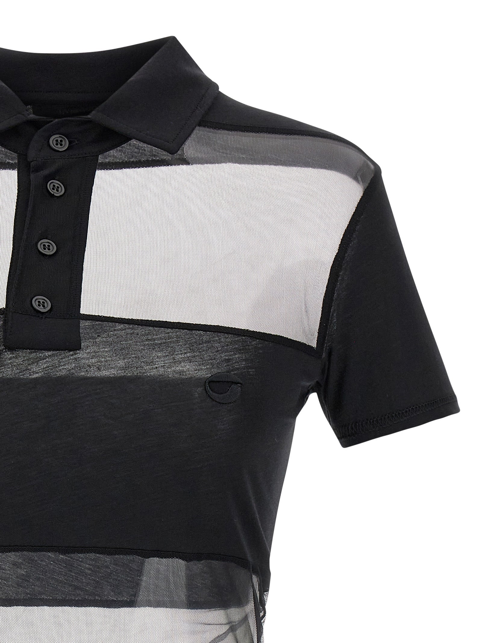 Coperni Black Cotton Polo Shirt