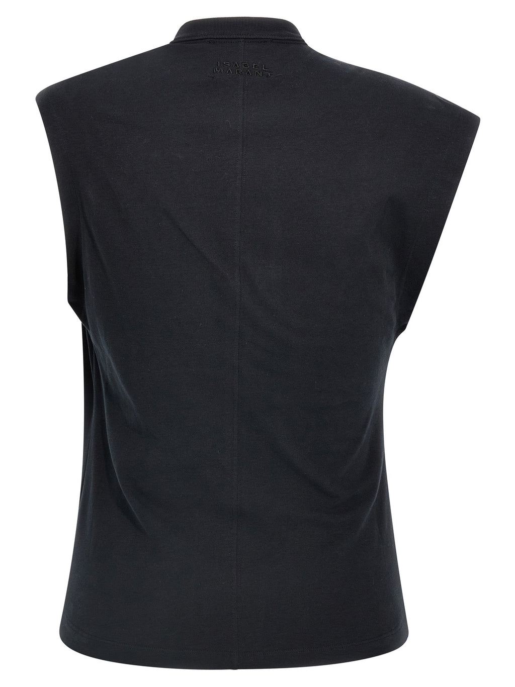 Isabel Marant Black Cotton Sleeveles T-Shirt