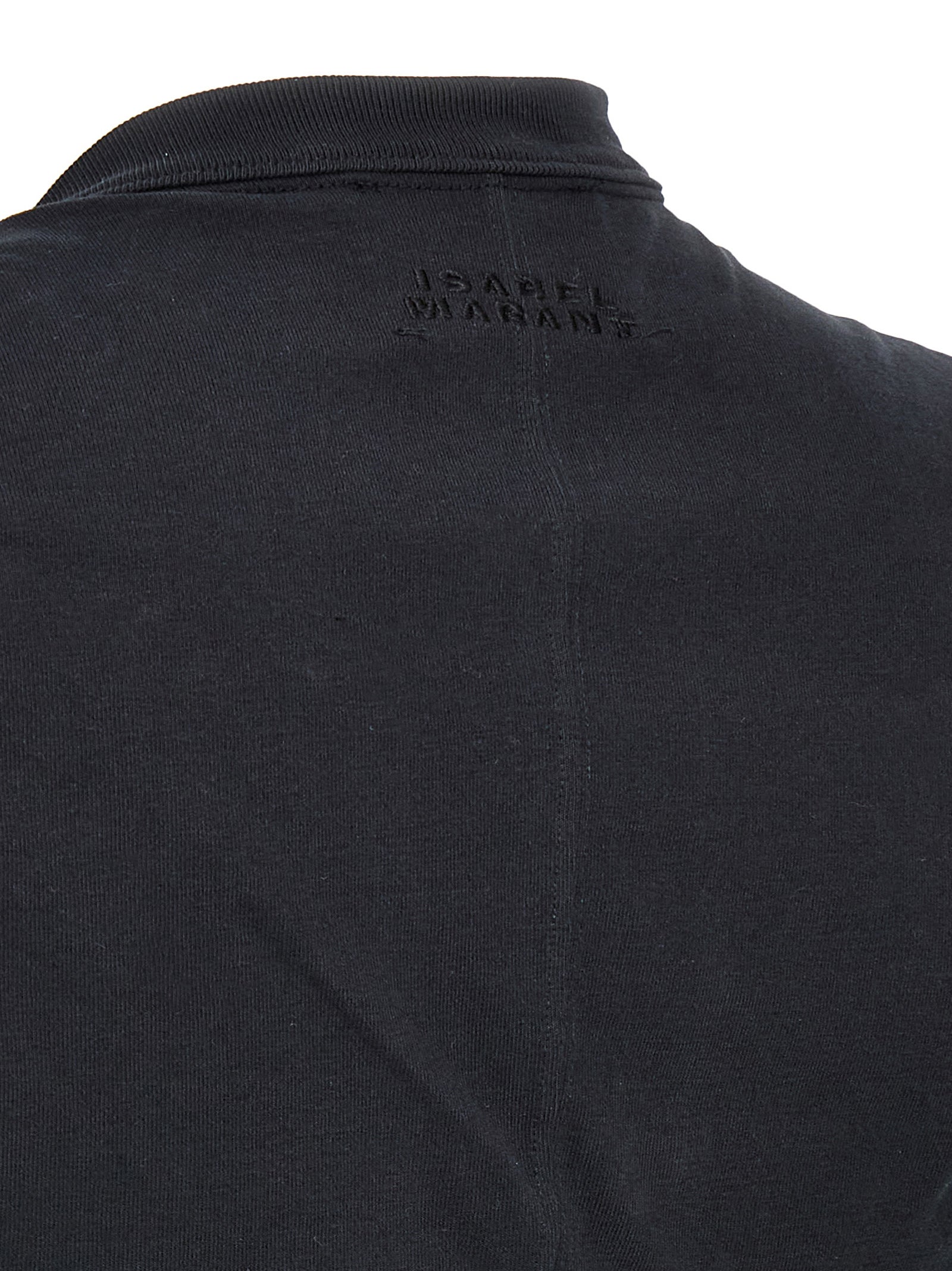 Isabel Marant Black Cotton Sleeveles T-Shirt