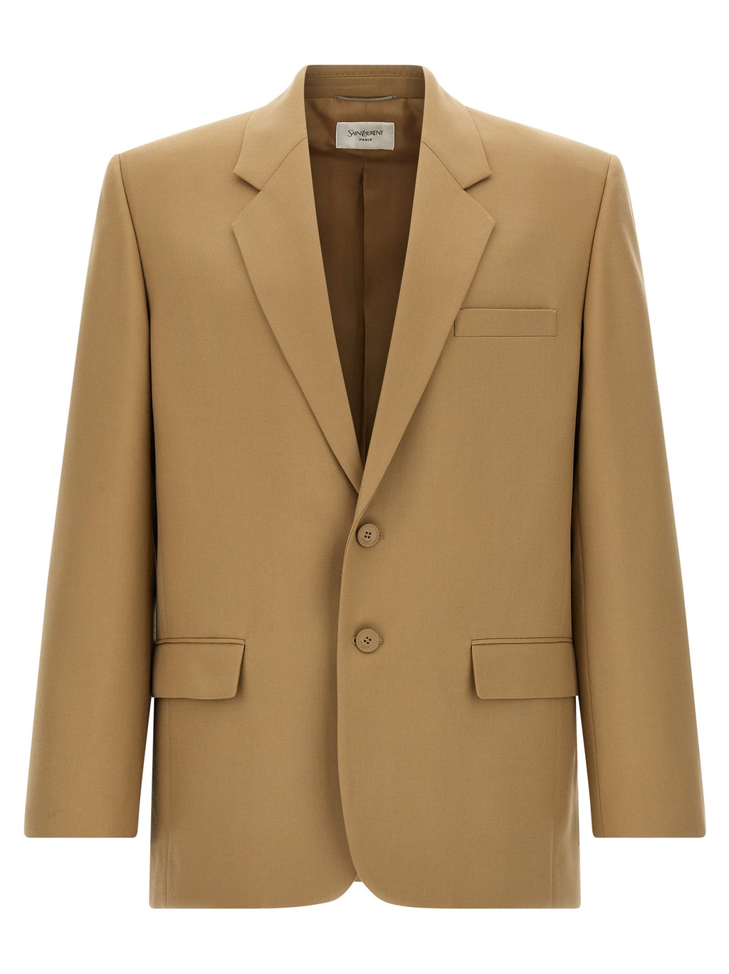 Saint Laurent Beige Wool Blazer