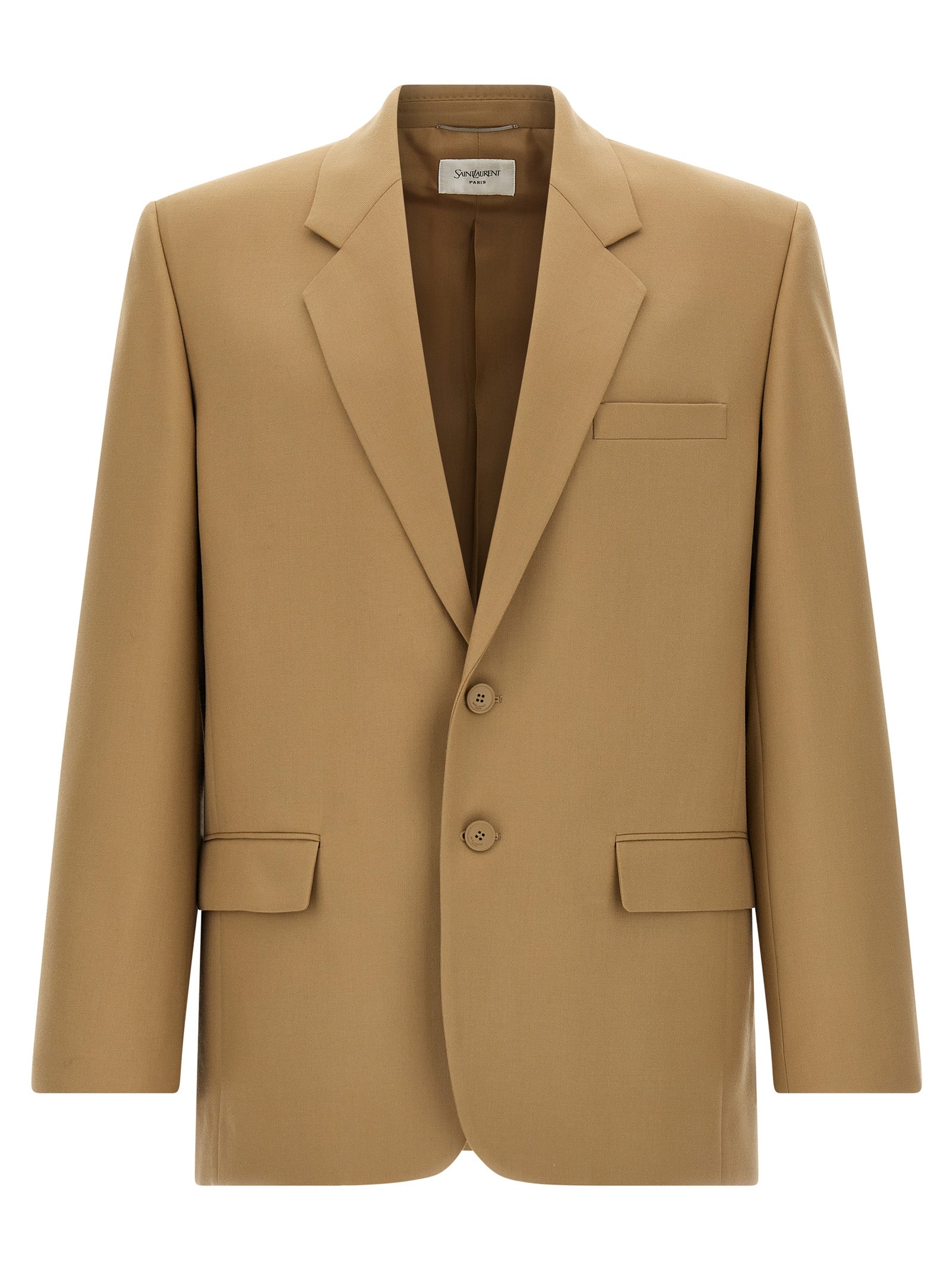 Saint Laurent Beige Wool Blazer