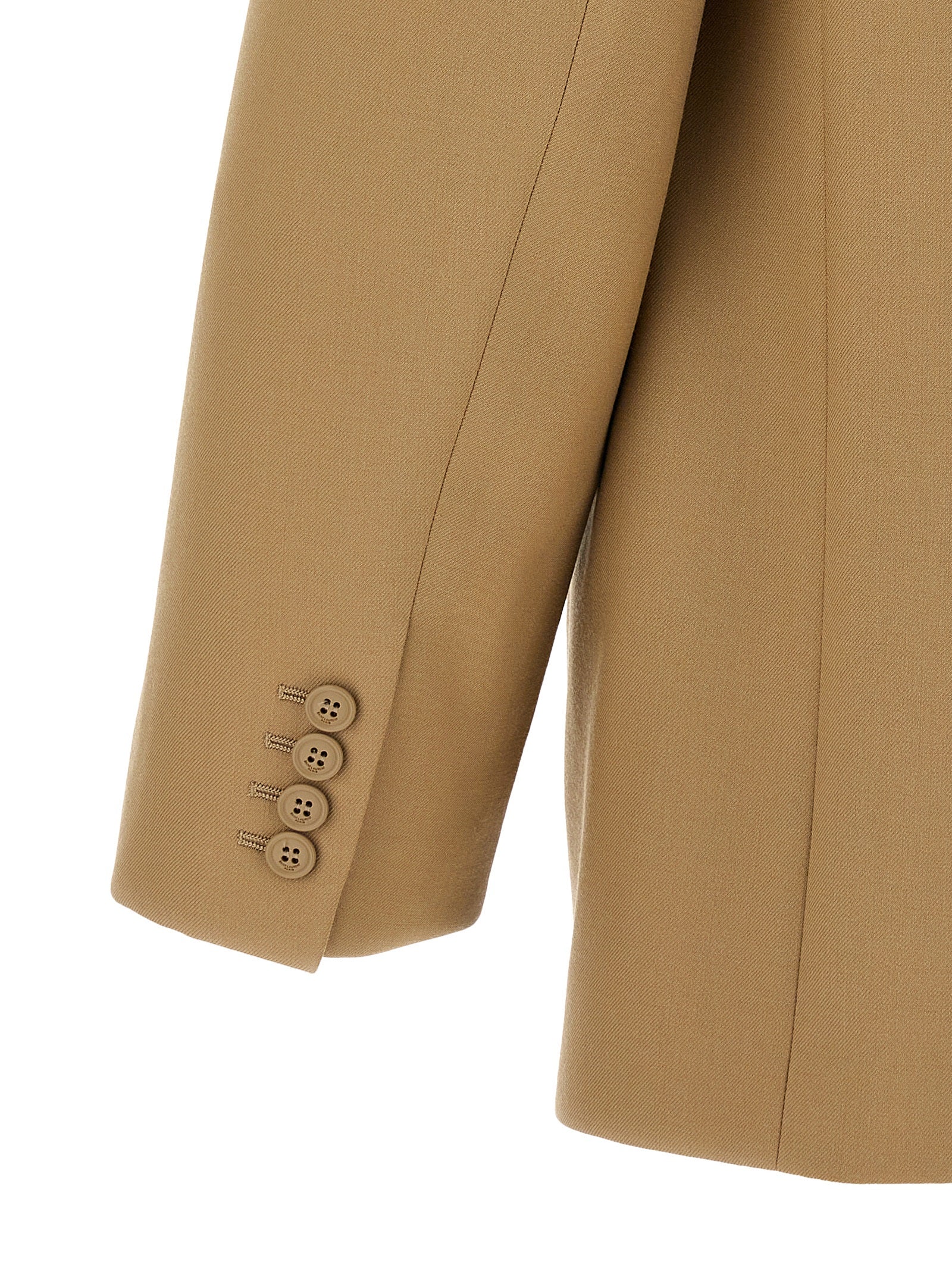Saint Laurent Beige Wool Blazer