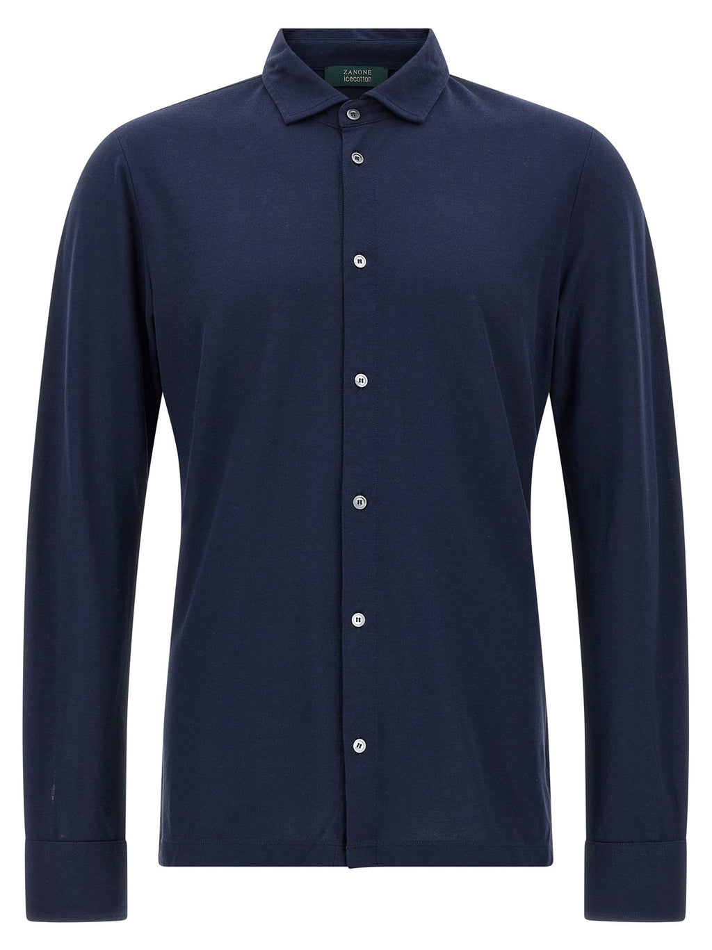 ZANONE Blue Cotton Blouse