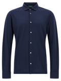 ZANONE Blue Cotton Blouse