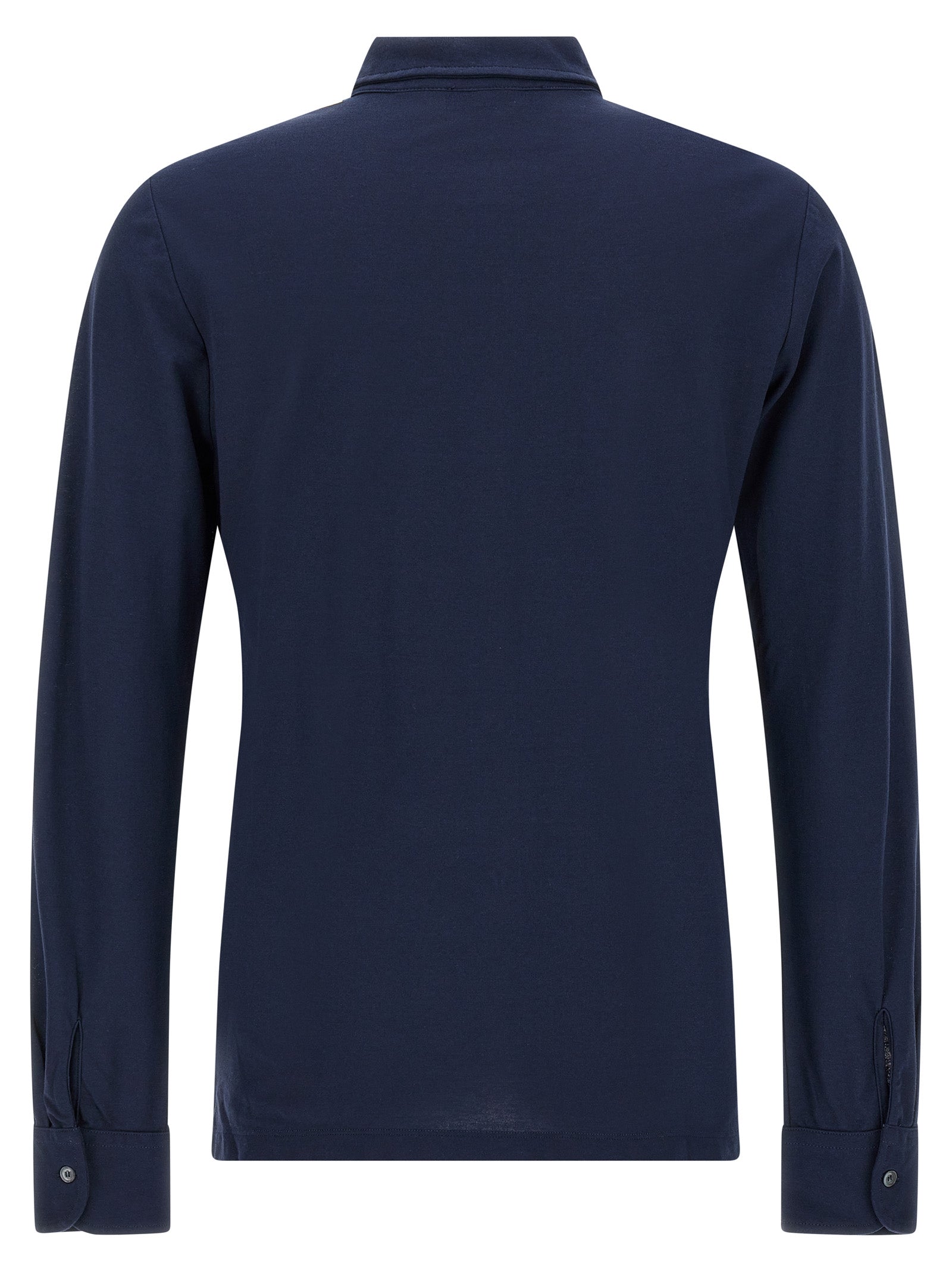 ZANONE Blue Cotton Blouse