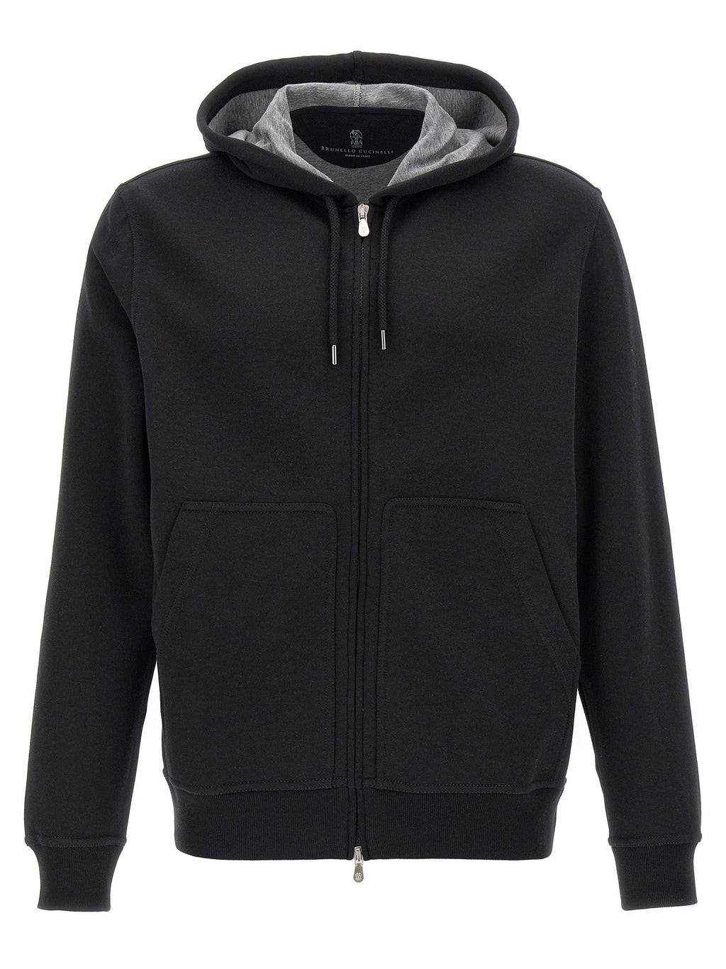 Brunello Cucinelli Black Cotton Sweatshirt
