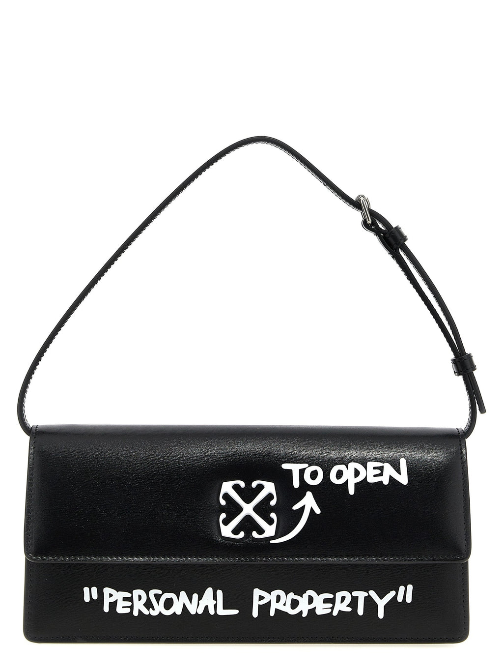 Off-White Bicolor Calfskin Shoulder Bag