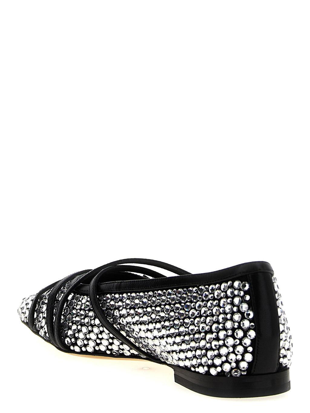MACH & MACH Black Polyamide Ballet Flats