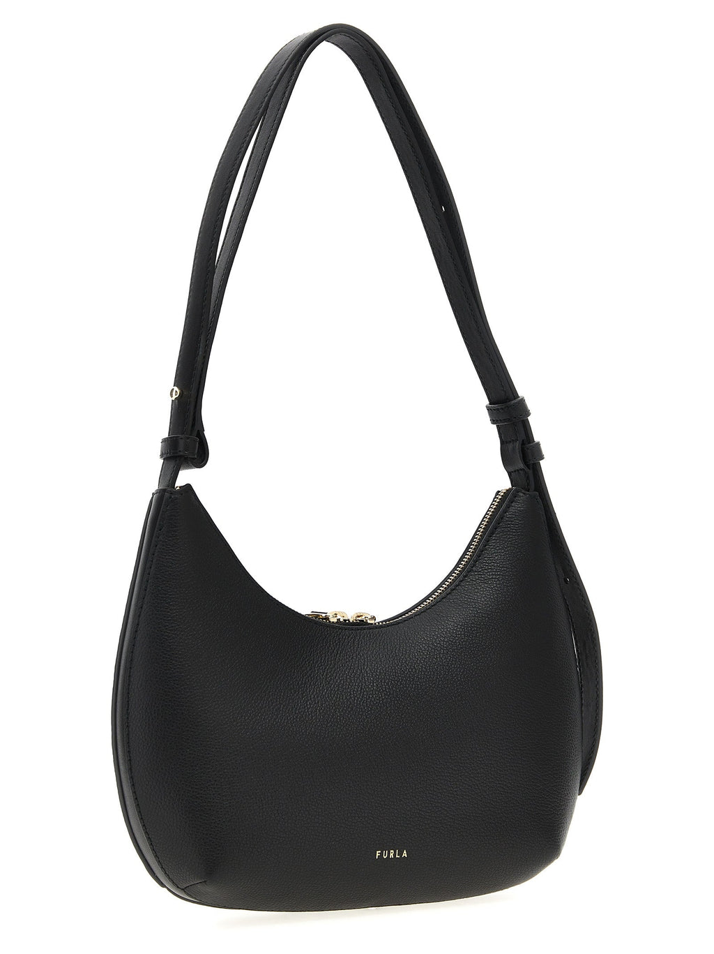 Furla Black Leather Shoulder Bag