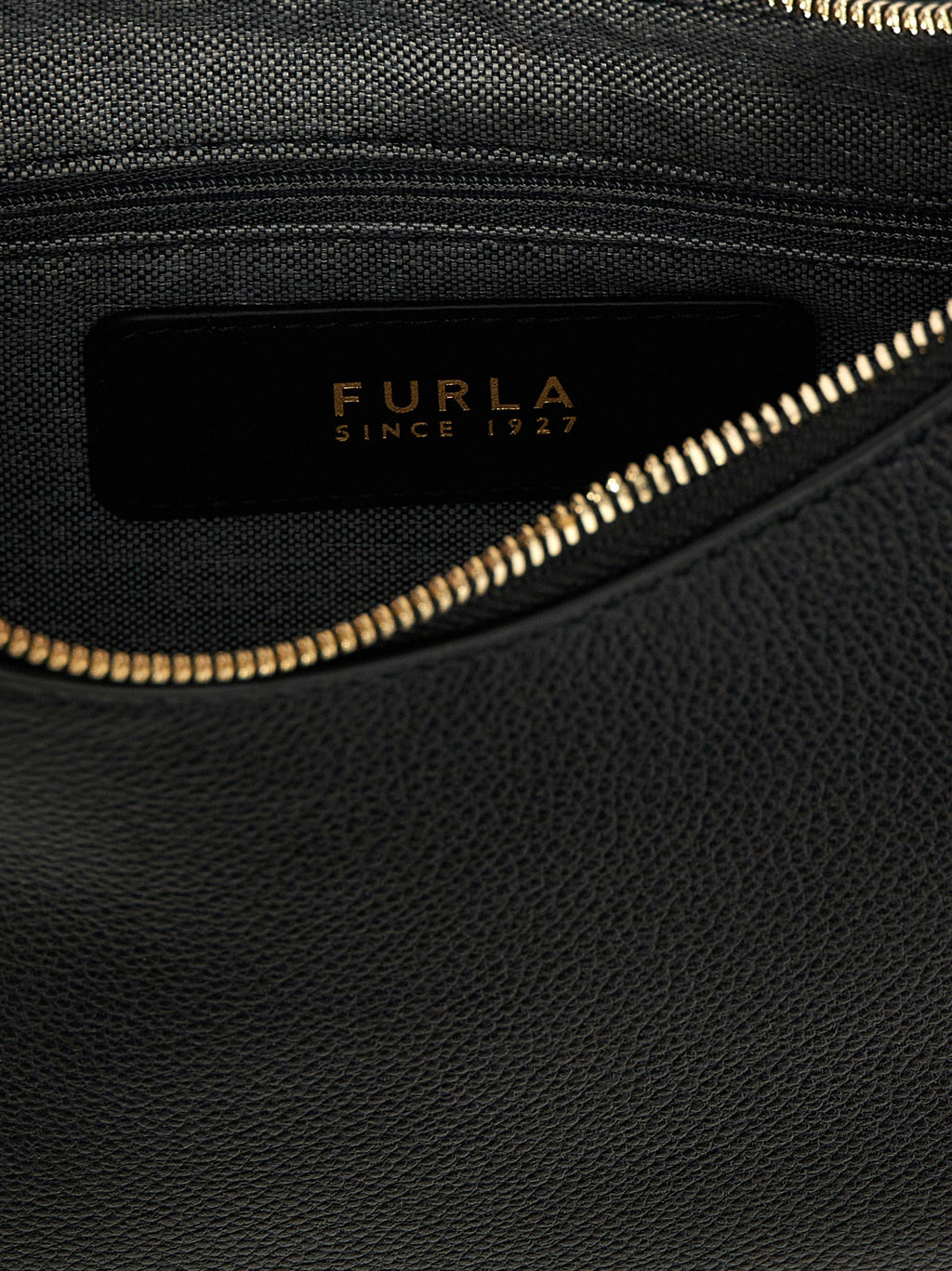 Furla Black Leather Shoulder Bag