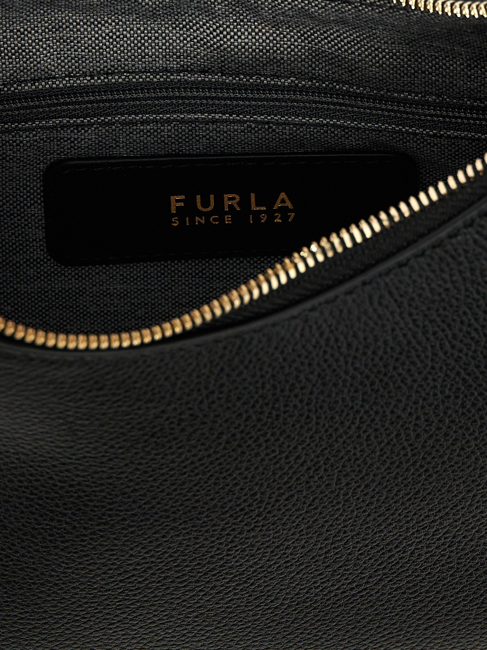 Furla Black Leather Shoulder Bag
