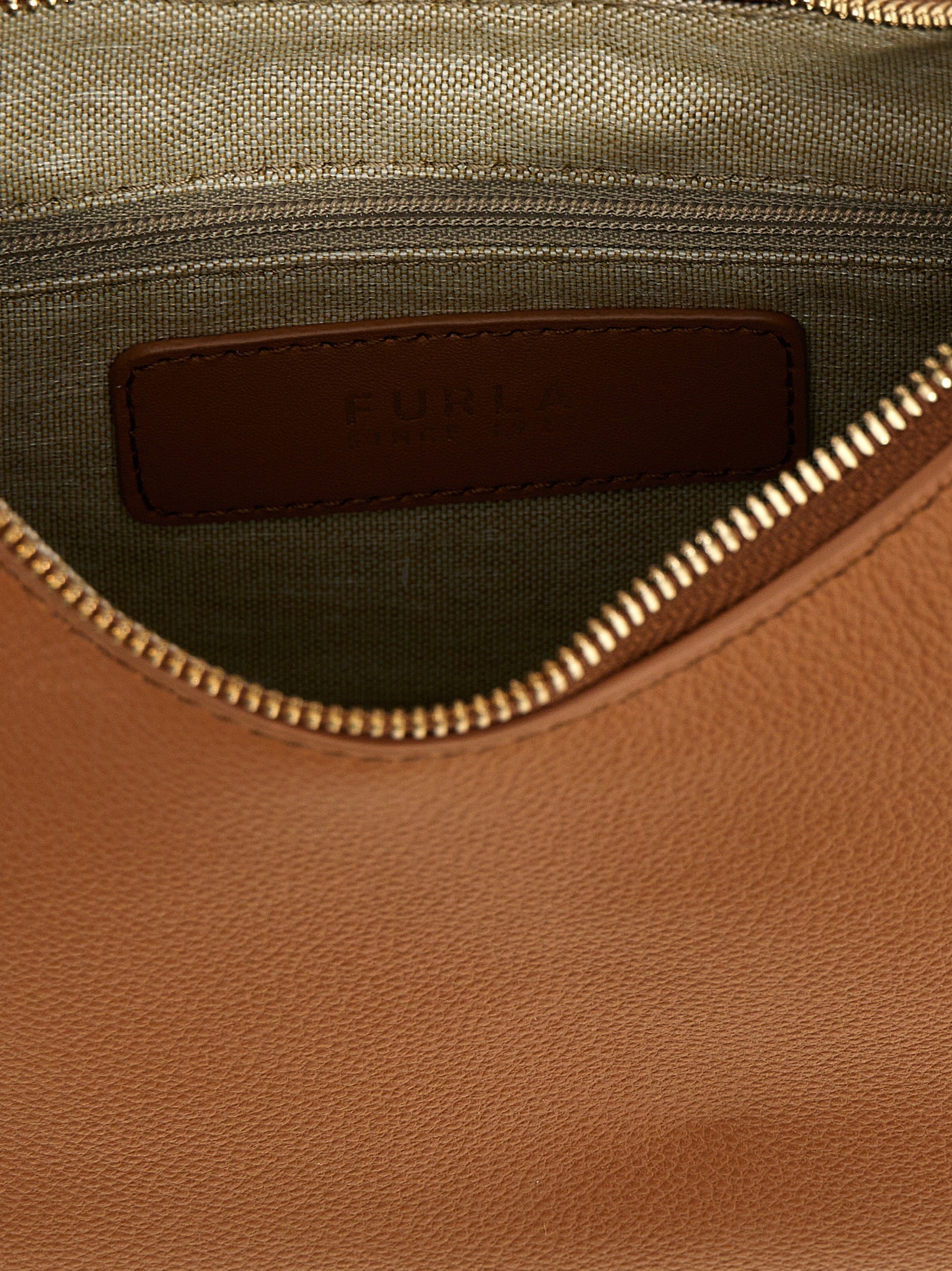 Furla Brown Leather Shoulder Bag
