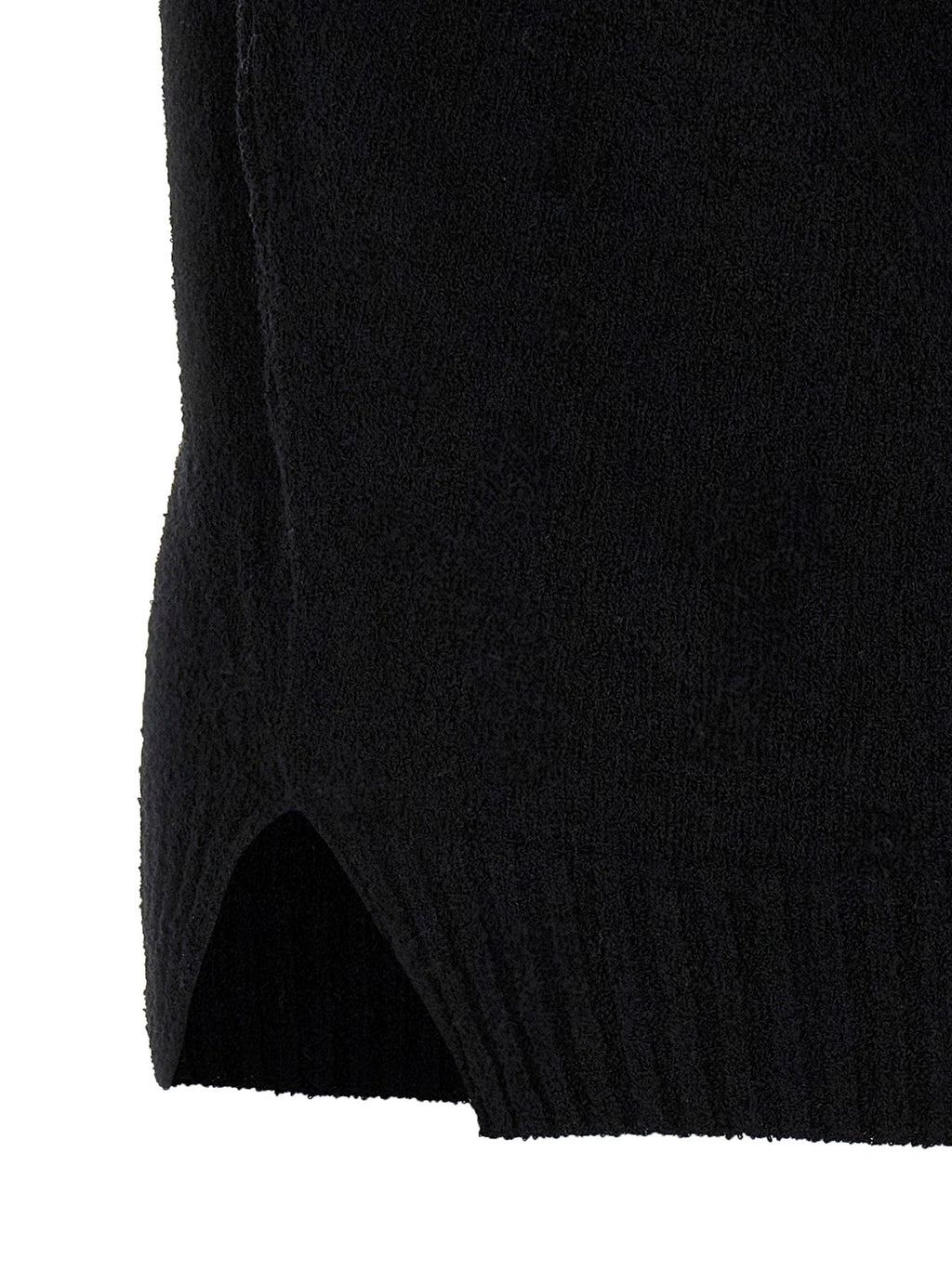 MA'RY'YA Black Cotton Polo Shirt