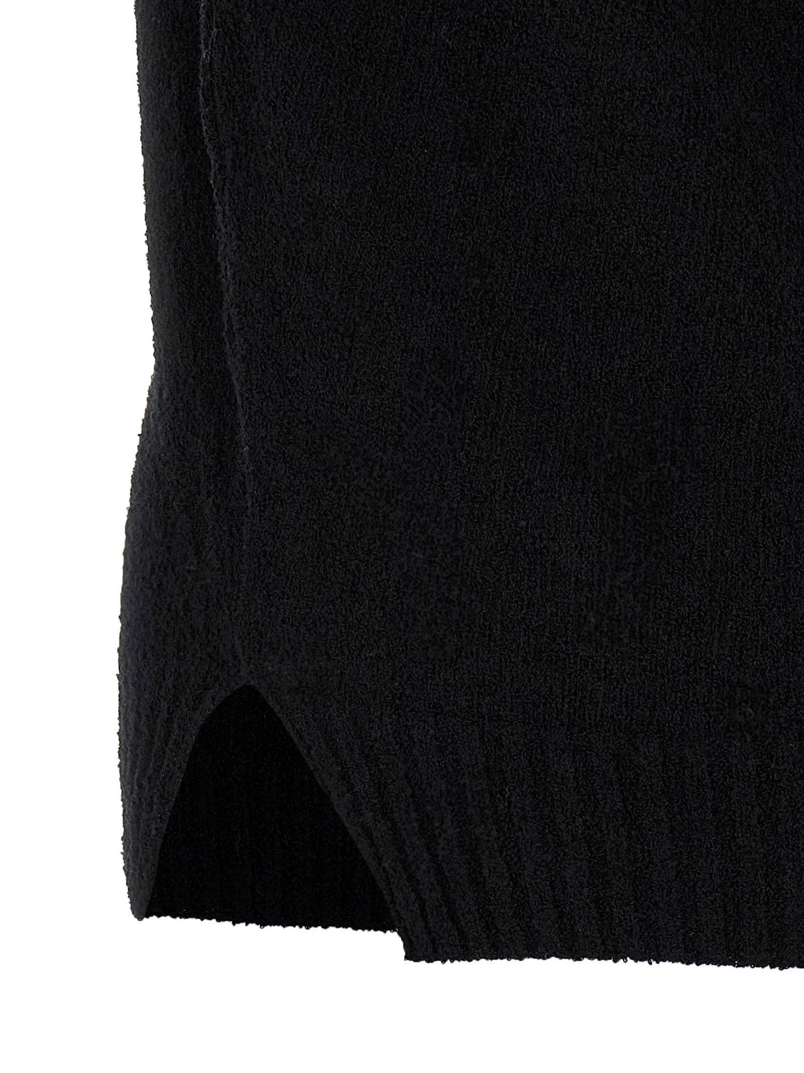 MA'RY'YA Black Cotton Polo Shirt