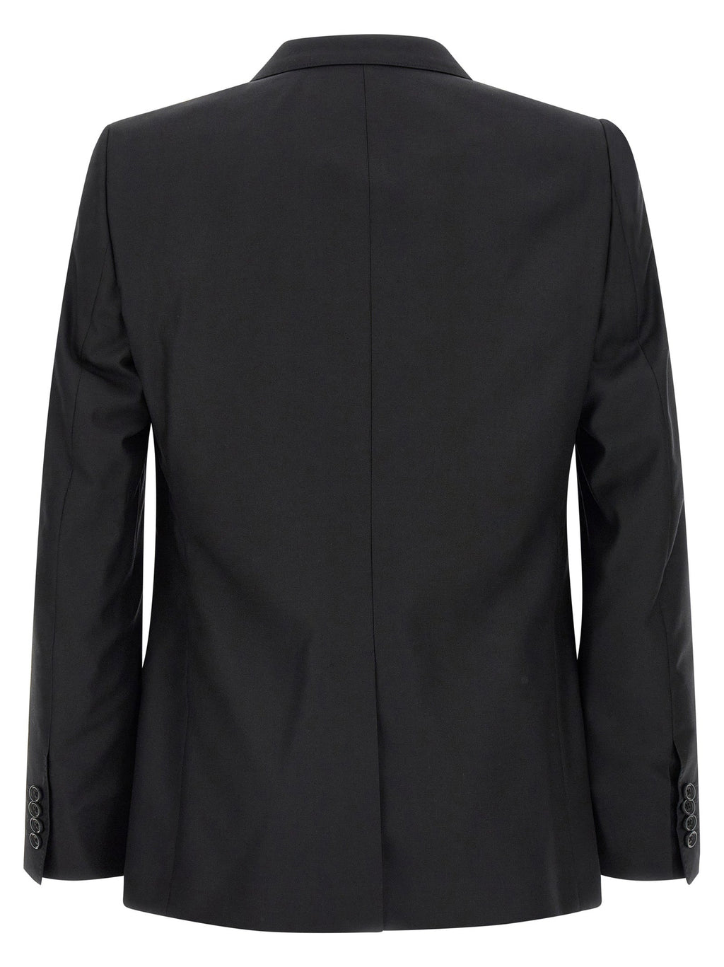 Dolce & Gabbana Black Virgin Wool Two-Piece Suit