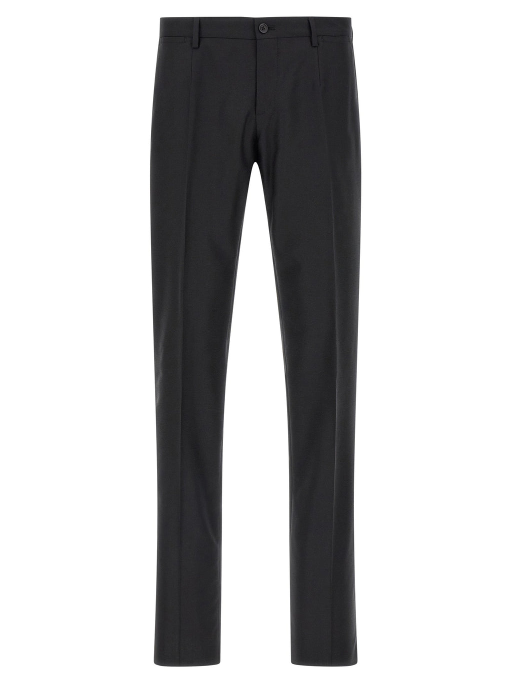 Dolce & Gabbana Black Virgin Wool Two-Piece Suit