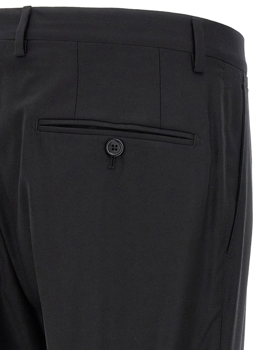 Dolce & Gabbana Black Virgin Wool Two-Piece Suit