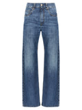 Brunello Cucinelli Blue Cotton Straight-Leg Jeans