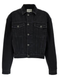 Loulou De Saison Black Organic Cotton Denim Jacket