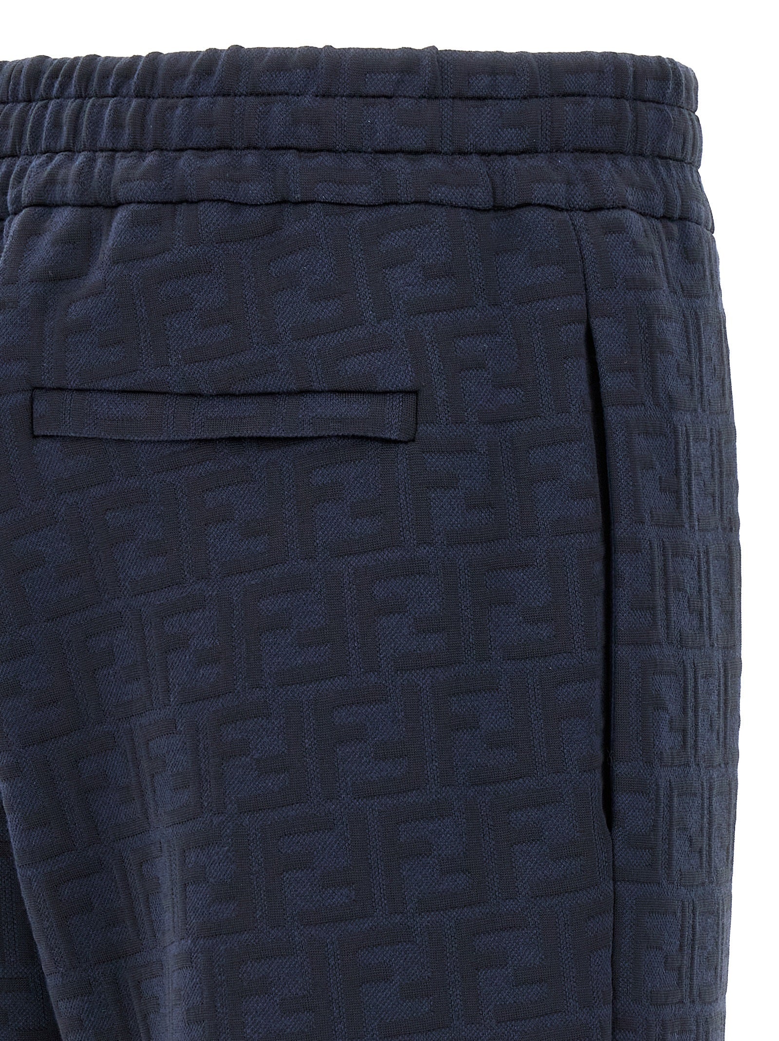 Fendi Blue Polyester Joggers (Workout Pants)