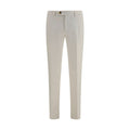 Brunello Cucinelli White Cotton Casual Pants