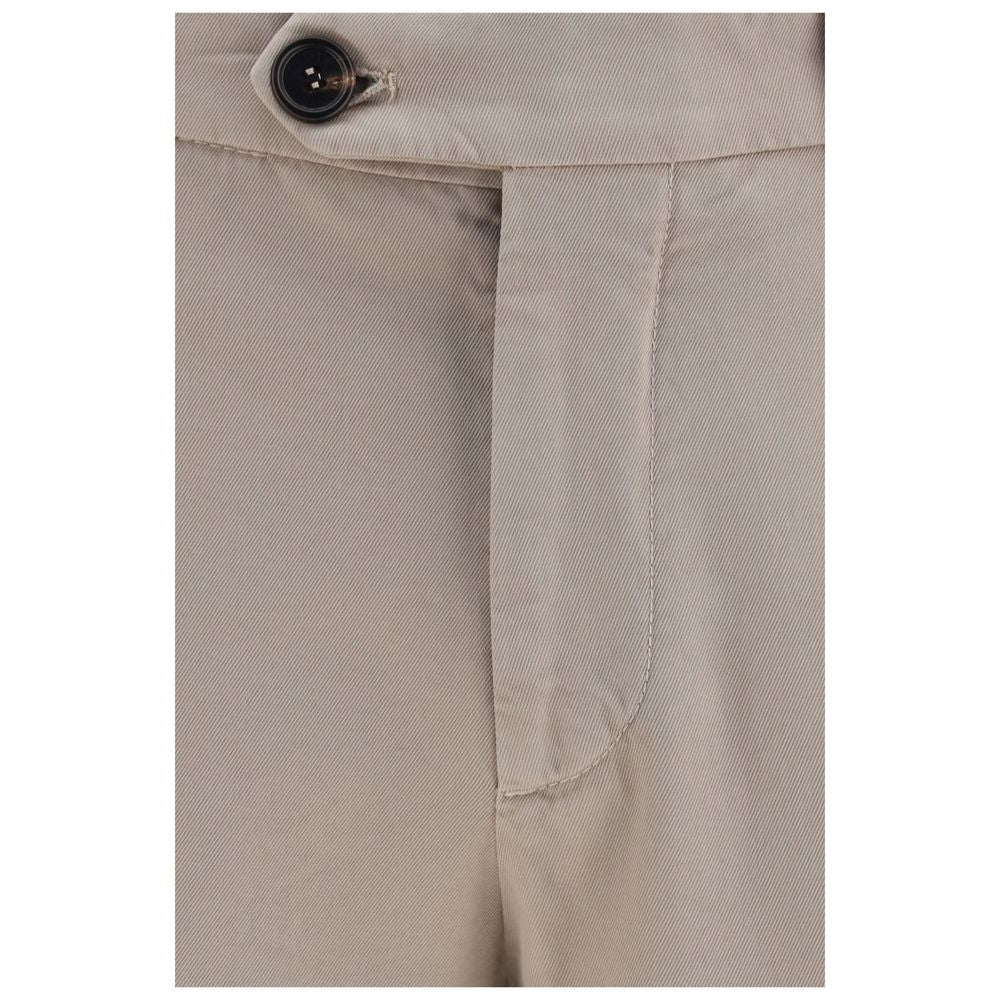 Brunello Cucinelli Beige Cotton Casual Pants