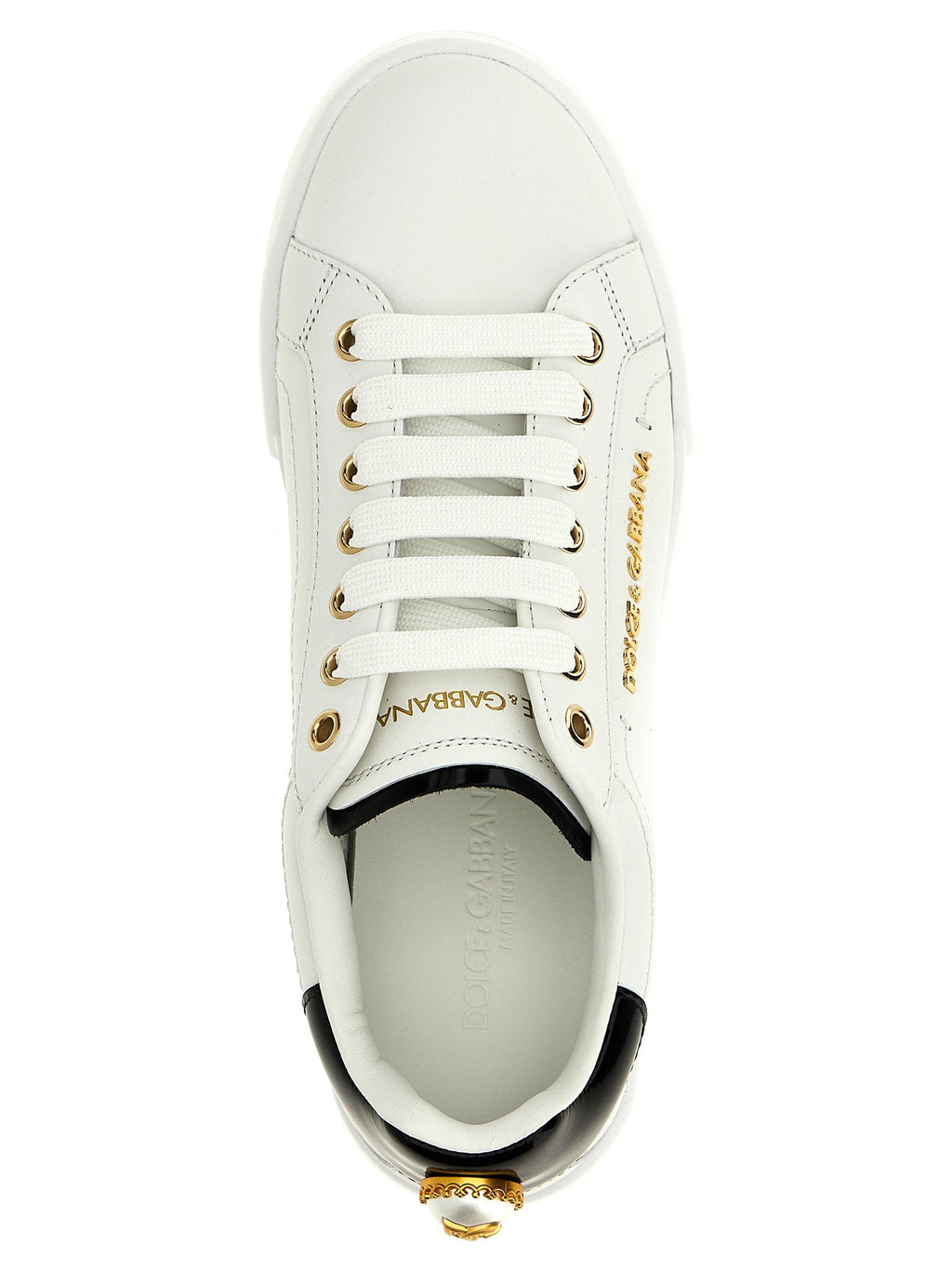 Dolce & Gabbana Bicolor Calfskin Low Top Sneakers
