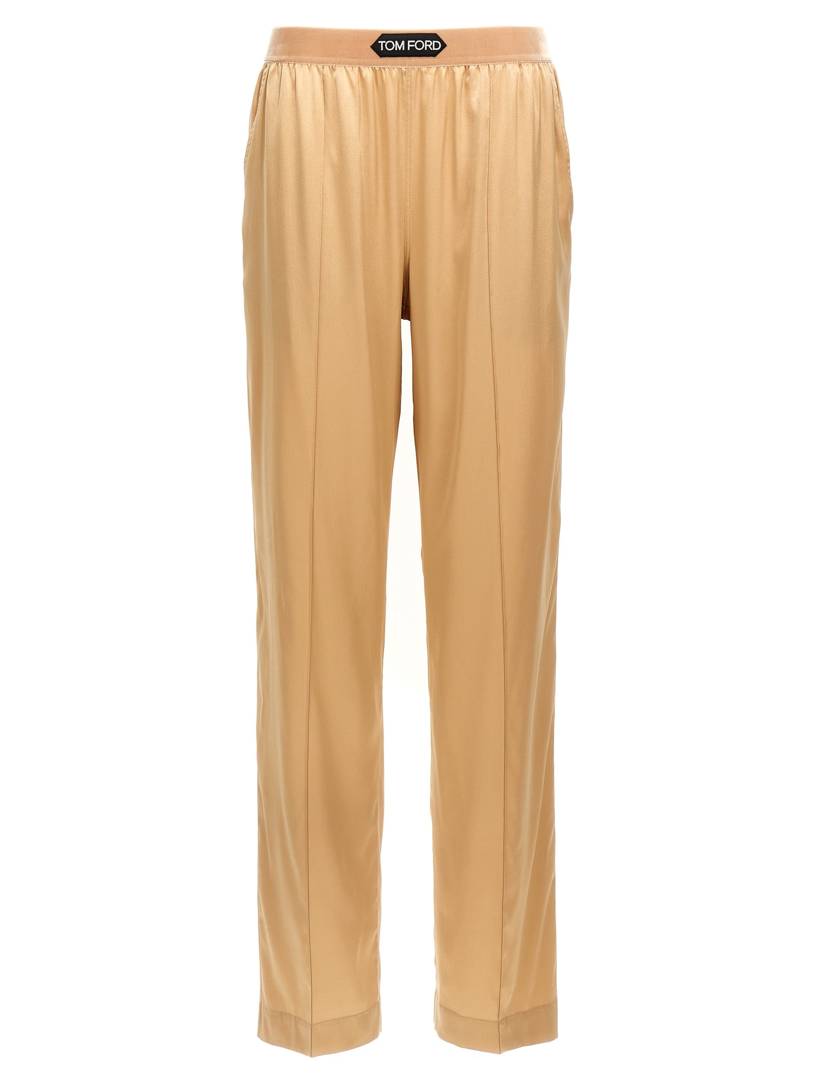 Tom Ford Beige Silk Casual Pants