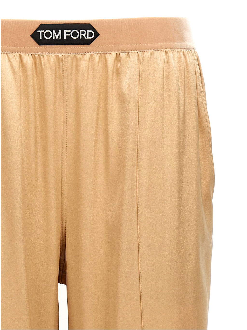 Tom Ford Beige Silk Casual Pants