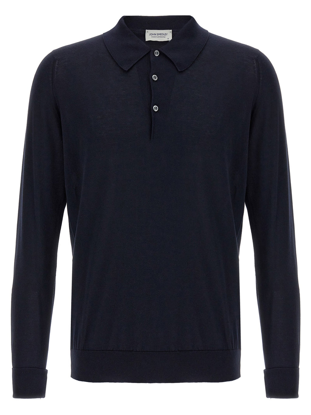 JOHN SMEDLEY Blue Cotton Polo Shirt