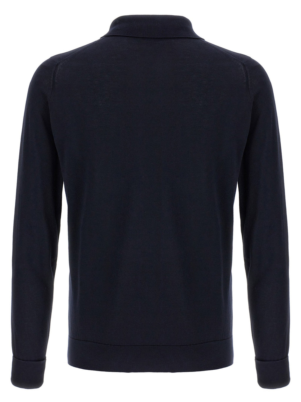 JOHN SMEDLEY Blue Cotton Polo Shirt