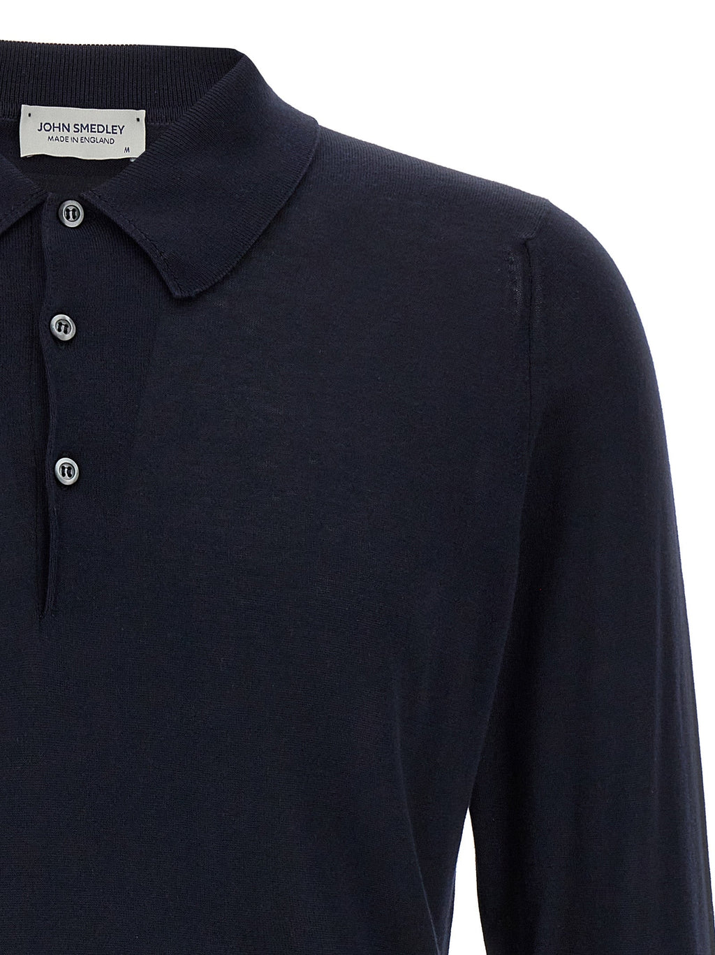 JOHN SMEDLEY Blue Cotton Polo Shirt
