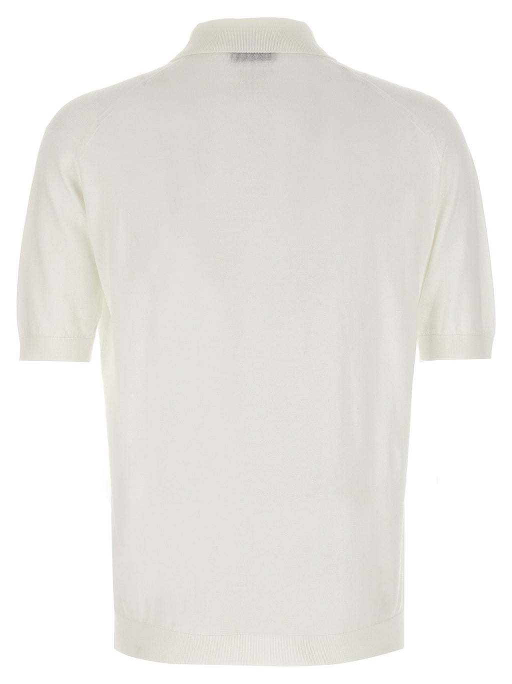 JOHN SMEDLEY White Cotton Polo Shirt