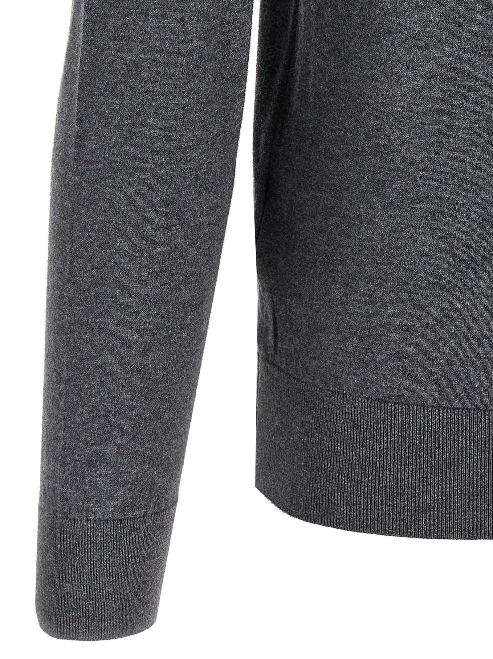 JOHN SMEDLEY Gray Cotton Cardigan