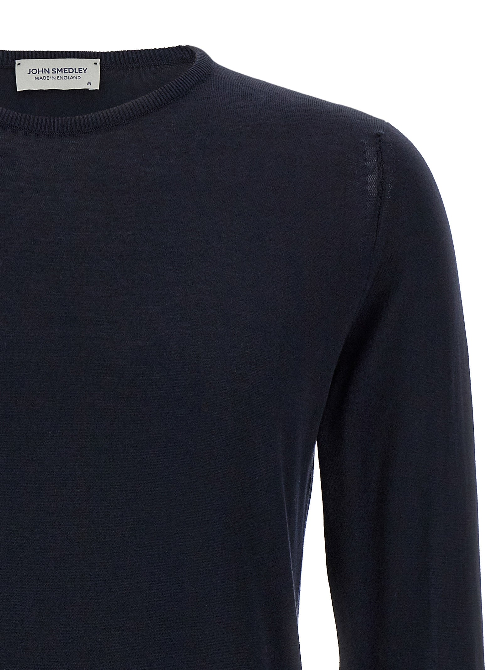 JOHN SMEDLEY Blue Cotton Cardigan